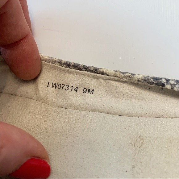 Stuart Weitzman Lucid Python Embossed Flats 9 - Picture 8 of 8